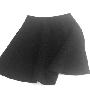 Swing black mini skirt